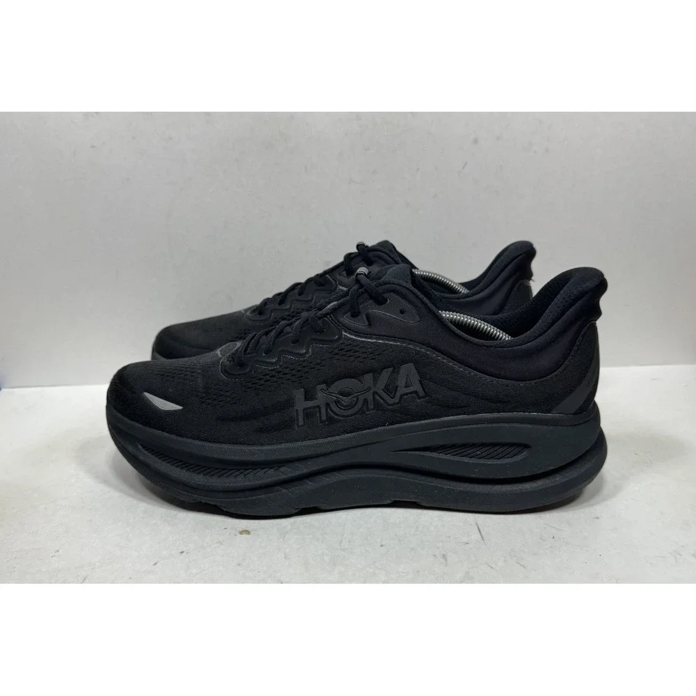 Hoka One One Bondi 9 Running Shoes Men's Size 13 D Triple Black 1162011-BBLC